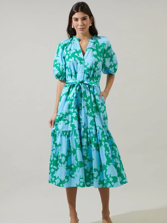 Sugarlips Dresses & Skirts - NWT Sugarlips Riona Floral Wynette Tie-Waist Midi/Maxi Dress